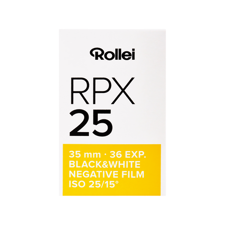 RPX black and white negative film for infrared photography | 35 mm | 36 recordings | ISO 25/100/400